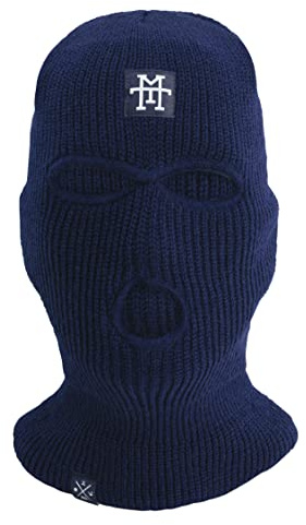 Manufaktur13 Balaclava - 3-Loch Sturmmaske, Sturmhaube, Skimaske in versch. Farben, Multifunktionsmaske, elastisch/dehnbar, gestrickt, geeignet für Motorrad, Fahrrad