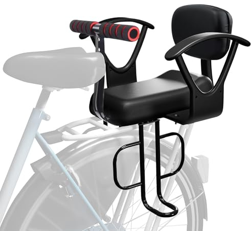 OUSEXI Rear Child Bike Seat,Kids Seat for Adult Bike, Toddlers Rear Mount Bike seat Design for Children Aged 2 to 8 Years Old, Rear Frame Mounted Baby Bike Seats Kids Safety (Black)