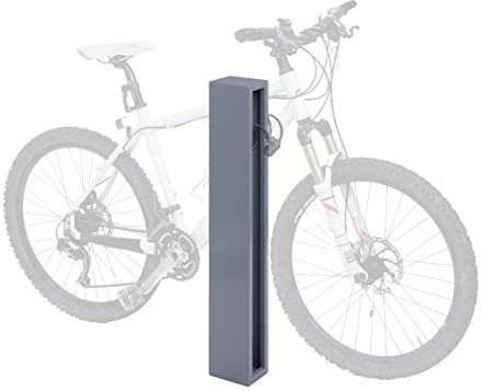 Mendler Fahrradbügel HWC-J80 87x10x13cm verzinkter Stahl - grau | Fahrradständer, Anlehnbügel, Outdoor-pulverbeschichtet