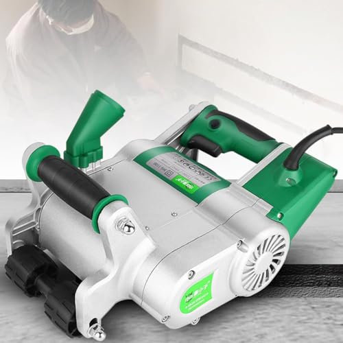 CYMYYDS 1100 W elektrische Wandnutfräse, 7500 U/min, Wandnutschneidemaschine, 25 mm + 35 mm staubfreie Wandschlitzmaschine für Ziegel, Granit, Marmor, Betonschneider, Kerbnutfräse