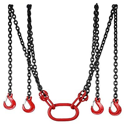 5T 4 Fuß Gewichtheberkette 1,5 m/3 m/4 m Gabelstaplerschlingenkette for Heben von beweglichen Lasten (Size : 8 mm, Color : 3M_5 TONNES)
