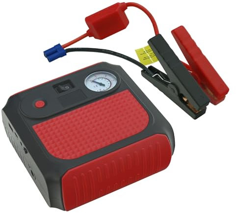 Compass 07166 Batterie compresseur + aide au démarrage avec batterie externe 8000 mAh 500 A