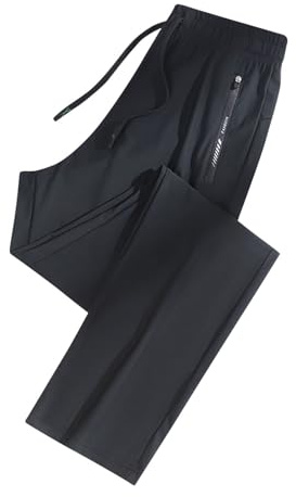 Wyongtao Casual Pantalon Soie Glacée Taille Haute Extensible Été Pantalon avec Poches Couleur Unie Style Sportif Pantalon Femme Cordon De Serrage Léger Ample Pants Droite Pantalon Femme Pas Cher
