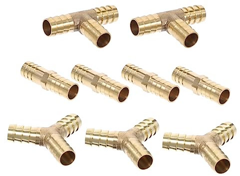 iplusmile Schlauchverbinder Gerade Messing Rohrverbinder Für Gartenschlauchadapter Wasserarmatur Sanitärprojekte Crimpärmaturen Y-förmige Armatur Armatur
