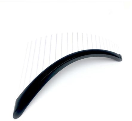 Panflöte aus Bambus Weiße gebogene Panflöte G-Stimmung für linke/rechte Hand 22 Röhren ABS-Harz Panflöte mit Sockel(Right)