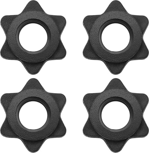 LICQIC Dumbbell Spinlock Collars, Barbell Bar Hexagon Nuts, Spinlock Dumbbell Weights for Dumbell Weight Lifting Fitness Training