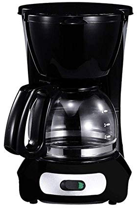 CNBYDK Cafeteras Cafetera de Goteo doméstica Mini cafetera semiautomática para Hacer té 600 ml - Blanca