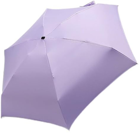 Ombrello portatile, ombrellone, ombrellone da spiaggia, ombrelli pieghevoli, ombrello pieghevole antivento 6 costole, ombrello piccolo: compatto, leggero, resistente, mini, pieghevole e portatile(Purp