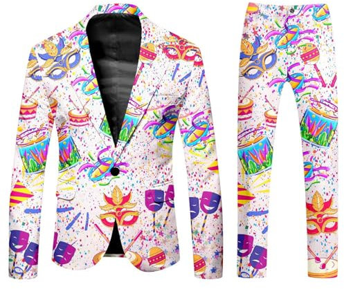 TYUIOP kostüm Damen Performance Durchgehender reißverschluss Oberteile mit Haremshose kostüm-Set Herren Jumpsuit Silvester Outfit faschingskostüme sexy Kleid