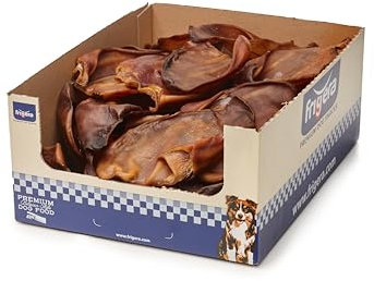 Frigera Schweineohren 30 St. 1260g – Natürlicher Hundesnack, Gluten- und Getreidefrei, Langlebiger Kauspaß