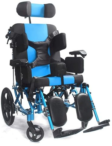 DUddTTW Rollstuhl Rollstuhl für Erwachsene, Transportrollstuhl mit Handbremsen, geländegängig, 18 Zoll breiter Sitz, Leichter manueller Rollstuhl, Belastung 100 kg Tragbar