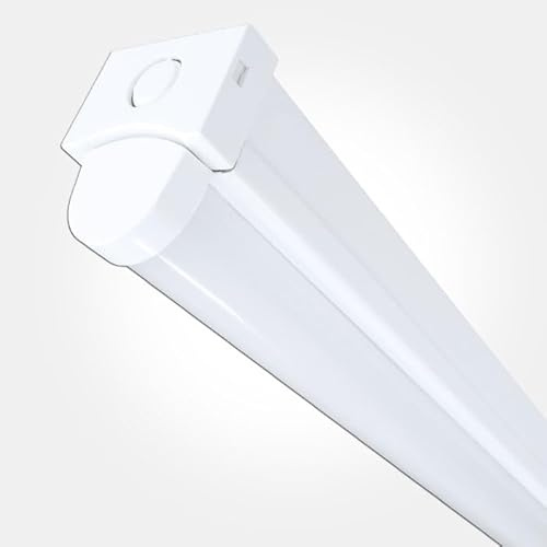 LEDBRITE LED 2ft Batten Light Commercial Ceiling Light Fitting 150Lm/W CCT 3000K - 6000K & Wattage Selectable 8W, 11W, 13W, 15W Durable Energy Efficient for Office, Kitchen, Garage, Warehouse