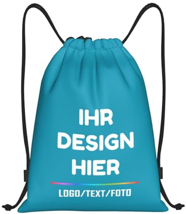 Tingwei Personalisiertes Turnbeutel mit Wunschtext,personalisierte Sporttasche, Sportbeutel für Herren und Damen, wasserdicht Turnbeutel, Schwimmtasche, perfekt für Training,Outdoor und den täglichen