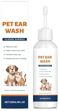 KYm366 Nettoyant d'oreille hydratant pour animaux de compagnie pour chats et chiens 60 ml Vert menthe 14,3 cm