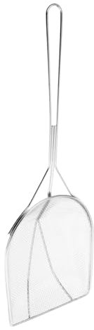 Mobestech Cucchiaio Schiumarola a Maglie Fini in Acciaio, Colino Per Olio Da Cucina Quadrato, Filtro Residui Olio Friggitrice Per Pollo e Patatine