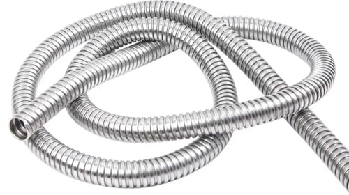 304 Stainless Steel 10mm x 8m Corrugated Flexible Conduit for Electrical Wiring - Anti-Bite Protective Metal Hose Pipe | High-Flexibility Industrial & Home Cable Tube