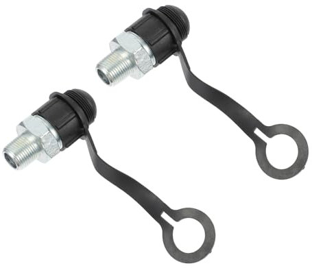Sosoport Raccordo Idraulico Rapido Zg3/8 Maschio Per Tubo Olio Connettore Adattatore Montaggio Rapido 2 Pezzi, Resistente e Sicuro Per Impianti Oleodinamici Professionali