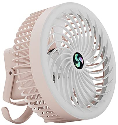 Oxxggkao Ventilatore da campeggio USB con luce LED Raffreddatore d'aria di raffreddamento a 3 velocità regolabile Desktop Desktop Office Camera da letto Camping con luce Led Air Cooler