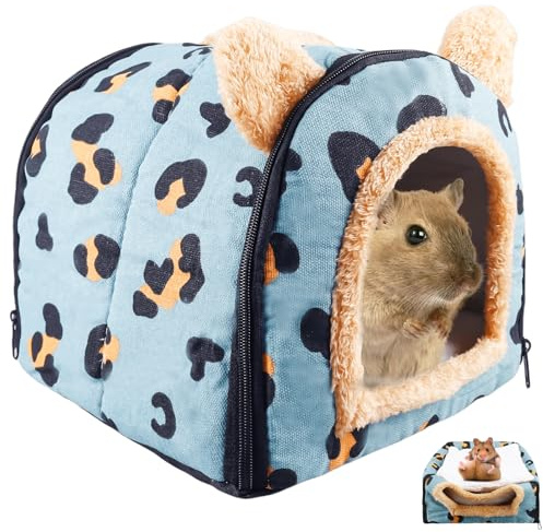GBKDQQ Meerschweinchen Bett, Kuschelhöhle mit Abnehmbarem Kissen, Kaninchen Bett, Meerschweinchen Kuschelhöhle, Käfige, Höhlen & Schlafplätze für Kleintiere Chinchilla Kaninchen