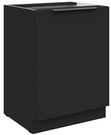 Kuechen-preisbombe Küchen Unterschrank 60 cm Siena Schwarz Küche Küchenzeile Küchenblock
