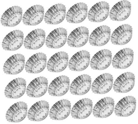 STOBAZA 30pièces Lot De Mini-moules à Tartelettes Et Moules à Muffins Caissettes Réutilisables Pour Quiches Tartes Et Petits Fours