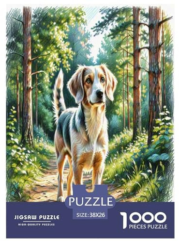Draht Fox Terrier 1000 Teile Klassische Puzzle Und Kinder, Teile Passen Perfekt Zusammen, Geschicklichkeitsspiel, Premium Quality, Pädagogisches 38x26cm/1000pcs