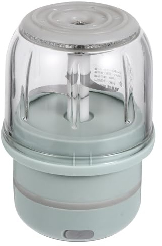 SMASOLO Hachoir à Viande Électrique Multifonction 300 Ml Grand Format Vert Renforcé Corps Transparent Amovible Râpe à Cacahuètes Pratique Cuisine Maison Coupe Légumes Fruits et Viande