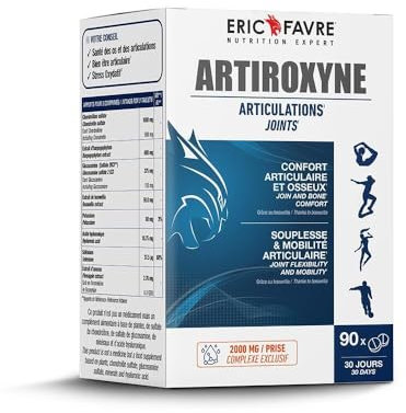 ERGÄNZUNGSMITTEL GELENKE Artiroxyne – Empfindliche Gelenke – Wohlbefinden der Gelenke, Flexibilität, Beweglichkeit – Glucosaminsulfat 2KCL & Boswellia – Programm 30 Tage – Eric Favre