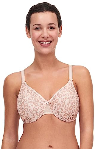 Chantelle C MAGNIFIQUE, Sujetador con aros moldeado muy envolvente, Lencería invisible mujer, Beige (Leo Nude), 90C