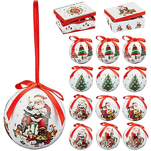 Nostalgie Christbaumkugel 6 cm Weihnachtskugel Kugeln Weihnachten Weihnachtbaumkugeln (12x Christbaumkugel nostalgisch II)