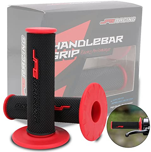 Dirt Bike Grips 7/8” Motorcycle Grips ATV Handlebar Grips Universal for CR125 250 CRF50 80 230 250 TRX450 XR50 70 100 400 CT125 CBR Dirt Pit Bike ATV Enduro Supermoto - Red