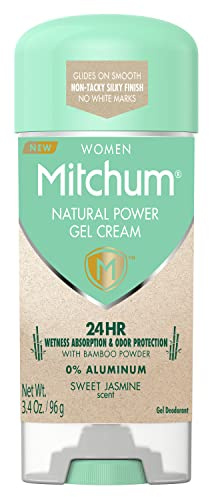 Mitchum Natural Power Gel Cream for Women, Sweet Jasmine, 3.4 oz.