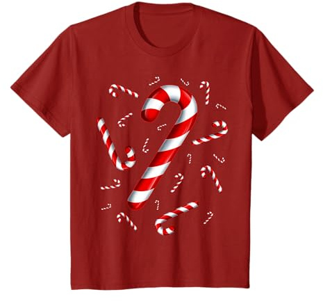 Weihnachten fliegende Zuckerstange Liebhaber Taster rot und weiß Frau T-Shirt