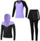 Tancefair Kinder Mädchen Trainingsanzug 2/3 tlg Sportanzug Jogging Bekleidungsset Freizeitanzug (Shirt + Hose) Training Laufen Fußball Basketball Trikots Yoga