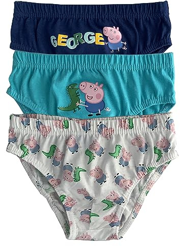 Peppa Pig Boys George Pants Briefs Underpants - Pack of 3 (4-5 Years, Blue)