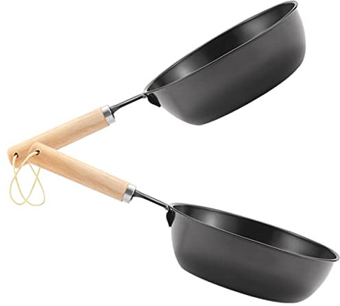 Garneck 2pcs Charcoal Burning Pot and Charcoal Burner Camping Equipment Iron Fire Making Tool for Outdoor Barbecue and Hiking