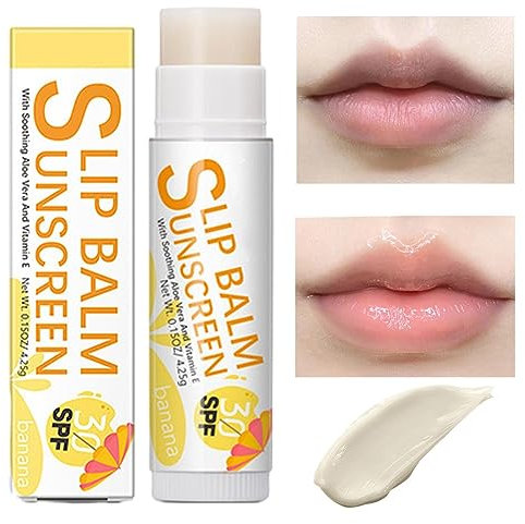Crème solaire pour les lèvres - Crème solaire pour les lèvres Bum Sun SPF30 | Crème solaire format voyage pour les lèvres, apaise et hydrate les lèvres, protection solaire pour les lèvres