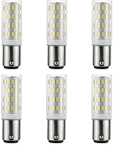 BA15D 4W B15d LED Dimmable AC/DC 12V to 24V Warm White 3000K 40W Equivalent, Double Connect SBC Bayonet LED Replacement Lamp for Home Lighting Bulbs (6)