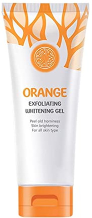 Orangen-Peeling-Gel-Peeling für Gesicht und Körper, natürliches Orangen-Peeling-Gel-Gesichtspeeling, tief reinigendes, feuchtigkeitsspendendes Gesichtspeeling, 50 g