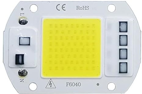 2Pcs COB LED Lamp Chip AC 110V 220V LED Bulb 10W 20W 30W 50W IP65 High Power Smart IC DIY Flood Light Bulb Spotlight Outdoor Chip Lamp,Cool White,30W 110V