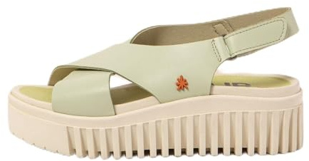 Art 1574 Brighton, Sandali Bassi Donna, Color Lime, 39 EU