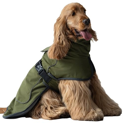 DOGOPAL Hundemantel Wasserdicht | Wintermantel & Hunderegenmantel mit Fleecefutter, Reflektierend und Winddicht, Regenmantel Hund für Kleine, Mittlere und Große Hunde, Perfekt für Kaltes Wetter (45)