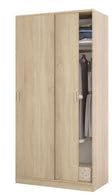 Oak Effect Sliding Door Wardrobe – Space-Saving Corner Wardrobe with Storage for Bedrooms