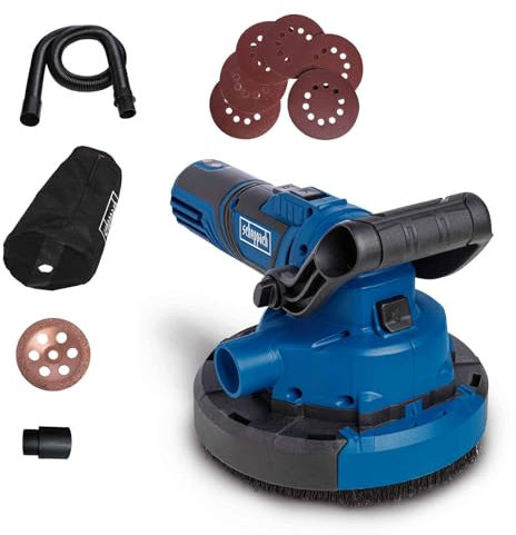 Scheppach Universal 3-in-1 Wand-, Boden- und Deckenbearbeitungssystem BFR1200 | 1050 W | 180 mm Schleifscheiben-Durchmesser | 25L Staubbeutel | inkl. 6x Schleifscheiben