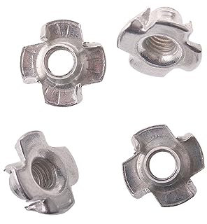 T-Muttern, Gewindeeinsätze, 50 STÜCKE T-mutter Blind Pronged Insert T Mutter for Holz Möbel Hardware M3 M4 M5 M6 M8 M10 M12(M12)