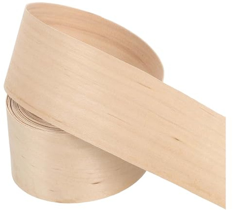 PATIKIL 51mm Canto De Arce 3 Metros Cinta De Chapa De Madera Preencolada | Canto Flexible Para Madera Terciada Con Adhesivo Termofusible Para Restauración De Muebles 10 Pies