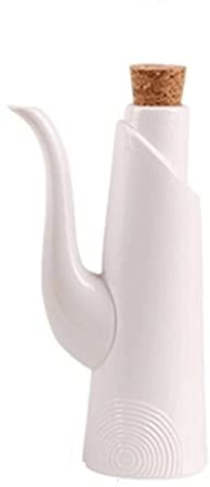 ETZRYSYB Oil Bottle White Porcelain Oil Pot Sauce Vinegar Salt Spices Seasoning Can Bottle Gravy Boats Kitchen Cooking Tools Storage Organizer(XL)