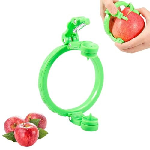 Pelador de frutas mejorado, máquina peladora para frutas, diseño antideslizante con mango plegable, ABS duradero y pelador de acero inoxidable para manzanas, peras, kiwis y más (1 unidad)