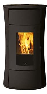 Edilkamin wasserführender Pelletofen Cherie H14 Evo Stahl grau | 14,2 kW