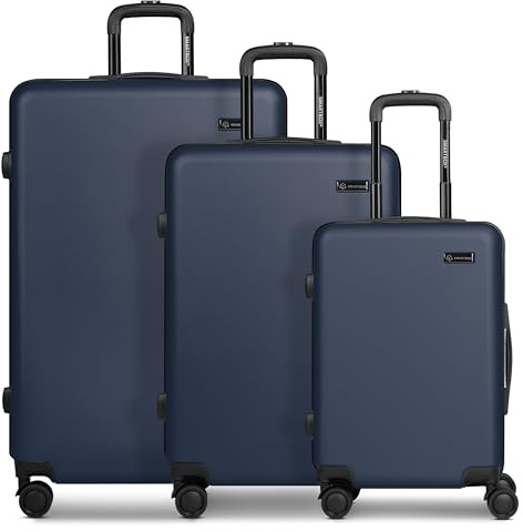 Smartbox set valigie rigide 3 pezzi trolley cabina media grande 4 ruote girevoli leggere e resistenti Edition 05